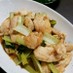 鶏むね肉と小松菜のオイ酢ターソース炒め