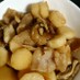 舞茸と豚肉、長芋の照り煮