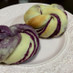紫芋のパン(レンジ発酵)