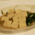 高野豆腐とオクラの煮浸し