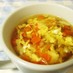 キャベツとにんじんの溶き卵スープ
