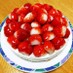 苺たっぷり♡レアチーズケーキ