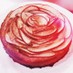 おもてなし♥️りんごとバナナの薔薇ケーキ