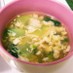 チンゲン菜とふわふわ玉子のスープ