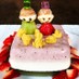ひな祭り☆簡単☆ひし餅風３色ゼリーケーキ