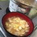 卵とキャベツの中華風スープ