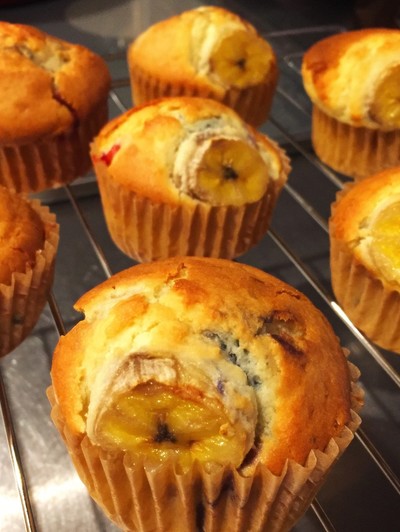 バナナとブルーベリーのマフィン レシピ