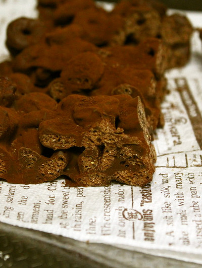 チョコレートシリアル朝食バーのレシピ
