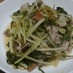 水菜と豚肉の梅煮