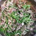 水菜大量消費！豚肉と水菜の塩麹柚子胡椒炒