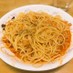 簡単カニ缶のトマトスパゲティ