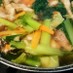 小松菜と鶏の治部煮風