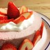 豆乳de苺のムース風ケーキ