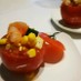 エビとアボカドのトマトカップサラダ 