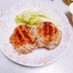 メイン簡単☆豚こま和風ハンバーグステーキ