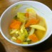 白菜と人参のスープ（カレー味）