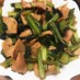 小松菜とベーコンの胡麻味噌常備菜。