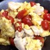 鶏モモ肉と卵&トマトのうま塩炒め♪