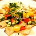 炙りサーモンの夏野菜マリネソース