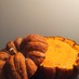 かぼちゃの器でかぼちゃプリン