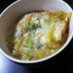 ベーコンキャベツのオニオングラタンスープ