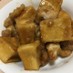 鶏肉と高野豆腐の揚げ煮