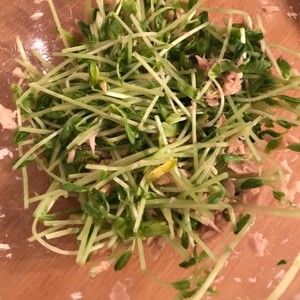 包丁要らず 豆苗とシーチキンのサラダ レシピ 作り方 By Pellitte クックパッド 簡単おいしいみんなのレシピが358万品
