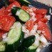 スプーンで！夏のトマトときゅうりのサラダ