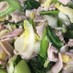白菜とチンゲン菜の豚バラ塩あんかけ