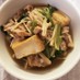 厚揚げと豚肉、小松菜の中華風とろみ煮