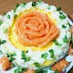 雛祭り♡サーモンのお花でケーキ寿司♡