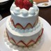 豪華な二段ケーキ♪〜ワンホールで〜