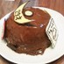 チョコドームケーキ♪(チョコムース入り)