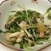 副菜に♩豆苗とキノコのさっぱりポン酢炒め