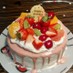 ピンクのグラサージュ♡ドリップケーキに♡