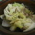 豚バラと白菜の鍋