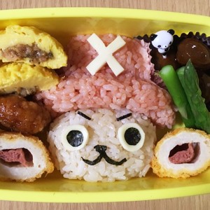 キャラ弁 かわいいワンピースのチョッパー レシピ 作り方 By マリカリ クックパッド 簡単おいしいみんなのレシピが358万品