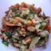 納豆とひき肉と野菜のどんぶり