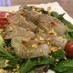 鯛の刺身　サラダ風中華ドレッシング