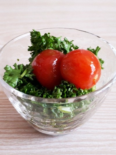 パセリの柑橘系サラダのレシピ