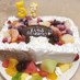 子供と手作り簡単誕生日アイスケーキ