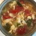 トマトと卵のとろりん中華スープ