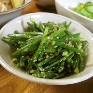 簡単 花ニラのおひたし レシピ 作り方 By み1228 クックパッド 簡単おいしいみんなのレシピが357万品