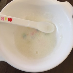離乳食 初期 ミルク粥 甘くて美味 レシピ 作り方 By ゆりさんママ クックパッド 簡単おいしいみんなのレシピが360万品