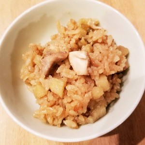 香る 炊き込みだしごはん 鶏さつまいも レシピ 作り方 By しぼりたて生しょうゆ クックパッド 簡単おいしいみんなのレシピが359万品