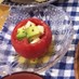 アボカドとチーズのトマトカップサラダ