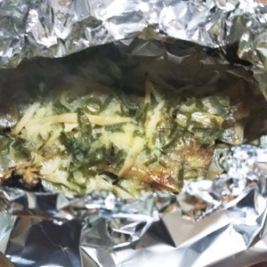 トースターで♡白身魚ときのこのホイル焼き