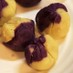 薩摩芋と紫芋の茶巾♡簡単スイートポテト