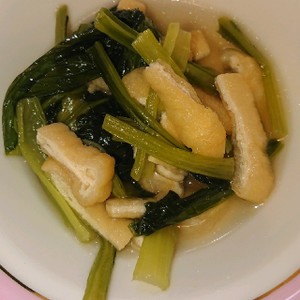 子供絶賛 小松菜と油揚げのおひたし レシピ 作り方 By 三岬 加奈 クックパッド 簡単おいしいみんなのレシピが360万品