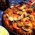 バルセロナのお家で食べた海鮮パエリア